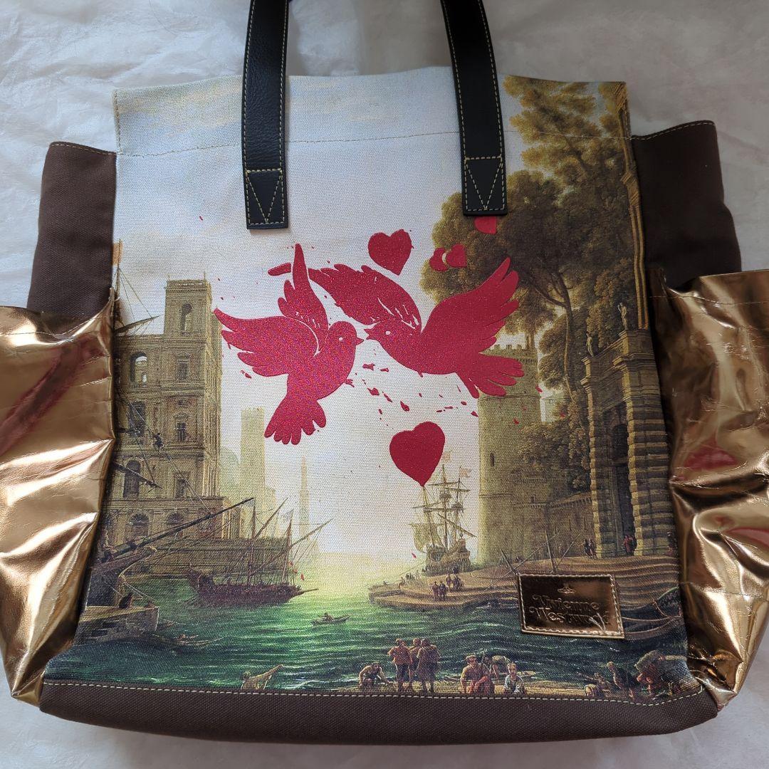 トートバッグ Vivienne Westwood Vivienne Westwood Women's Canvas Square Cr Vivienne Westwood Tote Bag Multicolor Canvas Women 40719112