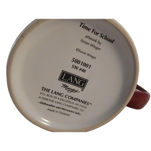 Lang Susan Winget Time For School Coffee Mug SW #48 5001001 Teacher Gift 2006 - Picture 10 of 10
