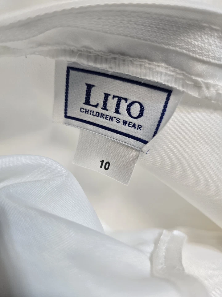 Lito Girls Flower Girls Christening Dress Size 10 - Image 3 of 3