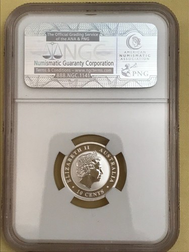 NGC 2011 P MS70 Australia Koala 10 Cent 1/10oz Silver .999 fine Early Releases - Picture 2 of 8