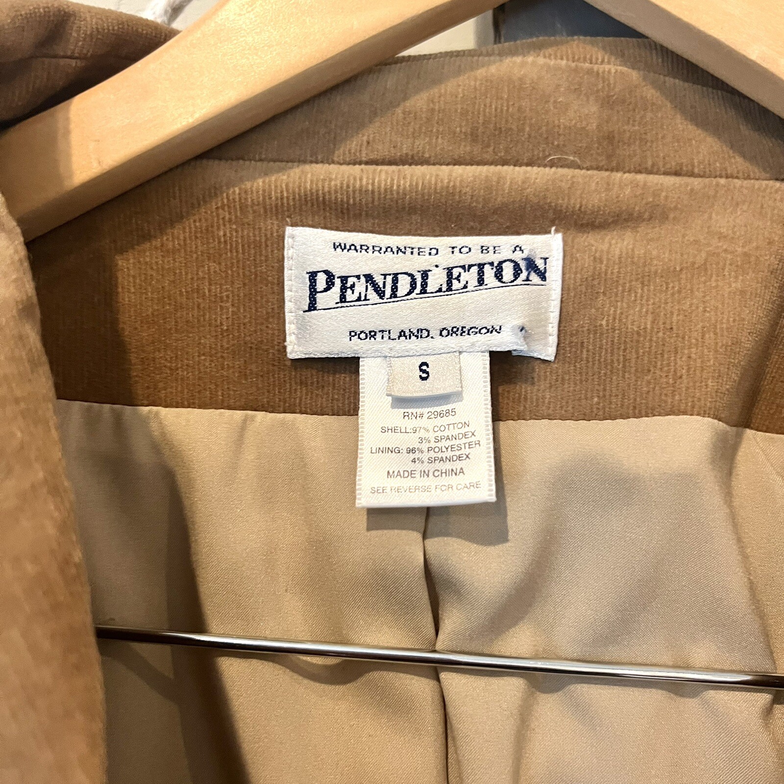 Pendleton Womens 3 Button Size Small Tan Blazer J… - image 2