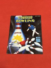 Vintage Nintendo NES Romstar CHAMPIONSHIP BOWLING Manual Only FREE SHIPPING