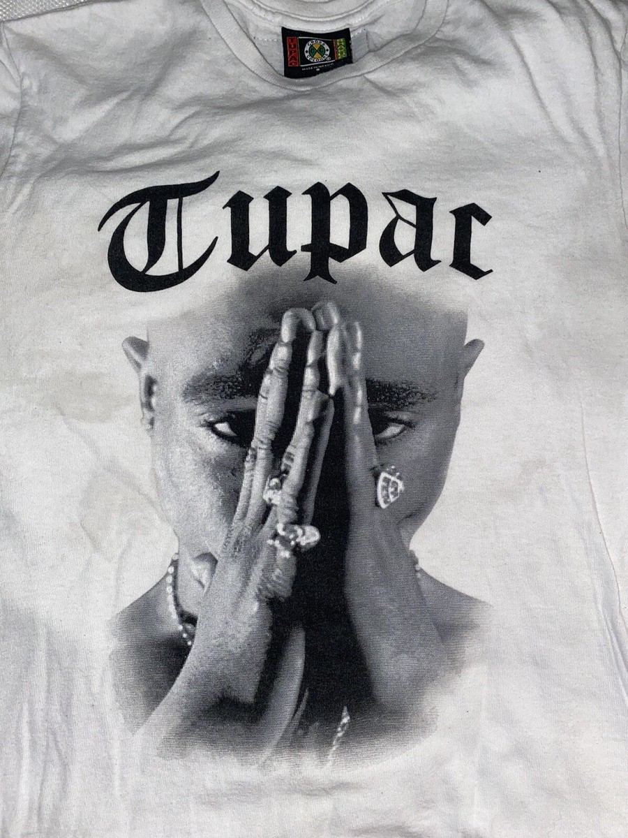 ★ILLIGO★ 2PACK Basic Logo Slim T-Shirt cross colours x tupac shakur 2pac t-shirt white sz Small