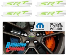 SRT Center Cap Overlay Decals - Charger, Challenger, Grand Cherokee, Durango