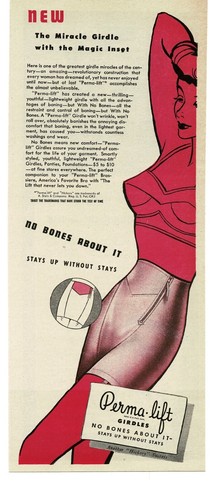 1946 Perma-Lift Girdles Women's Underwear Lingerie Pinup Girl Vintage Print Ad - Picture 1 of 1