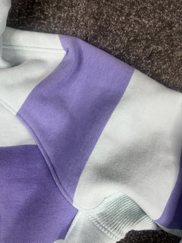 Lululemon Scuba Hoodie Womens Size 6 Blue Striped Full Zip Jumper Ladies - Picture 6 of 15
