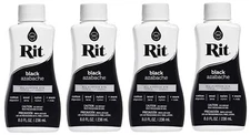 Rit Black Liquid Dye 8 oz Rejuvenates Clothing Hides Laundry Accidents