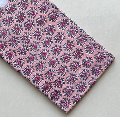 1-10 Yards Cotton Fabric Indian Hand Block Print Sewing Fabric for Dressmaking - Picture 18 of 33