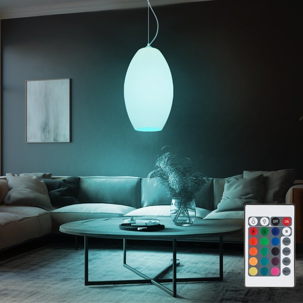 Pendelleuchte HäNgeleuchte HäNgelampe Rgb Farbwechsler Fernbedienung Dimmbar Led-image