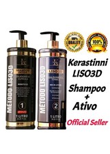 Kerastinni Smooth 3D Treatment Kit / Shampoo 1L  Active 1L / Kit Professional