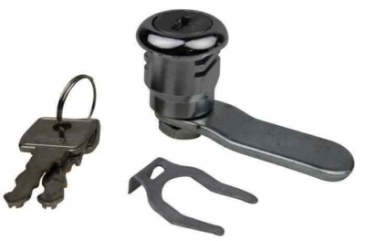 Garran Schließfachschloss Camlock mit gekröpftem Nocken & zwei Schlüsseln