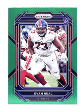2022 Panini Prizm Green #367 Evan Neal RC New York Giants