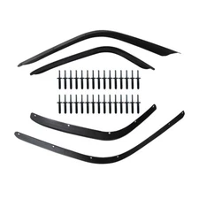 4Pcs Front Rear Fender Flares Extensions Fits 2018-2025 Jeep Wrangler JL Sahara