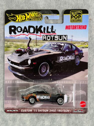 🎌🎌🎌Hot Wheels Premium Roadkill Rotsun Custom '71 Datsun 240Z Rotsun H17🎌🎌🎌 - Afbeelding 1 van 7