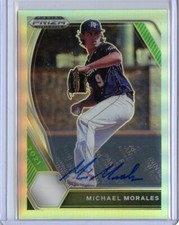 2021 Panini Prizm Draft Picks Base Auto Prizms Silver #83 Michael Morales