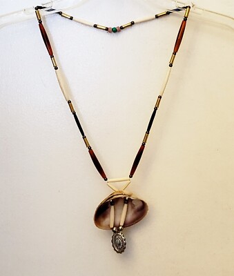 Beaded Necklace SHELL & ARROWHEAD Tribal OA Regalia Pow Wow N400 | eBay