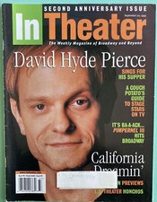 David Hyde Pierce IN Theater Magazine Sept 20 1999 Boys From Syracuse Label Attc David Hyde Pierce IN Theater Magazine Sept 20 1999 Boys From Syracuse Label Attc
