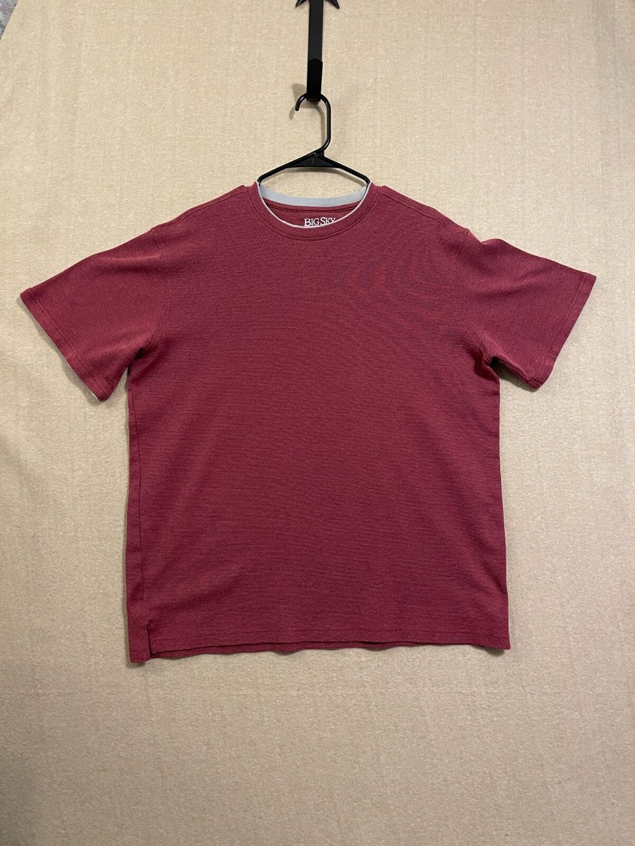 Big Sky Outfitters Shirt Men's Large Red Short Sleeves | eBay