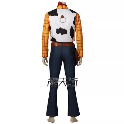 Toys Woody Cosplay Outfit Westside Cowboy Costume Cow Imitation Leather Hat