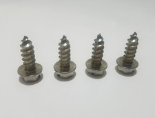 4 Pc License Plate Screws Stainless Steel Standard Car Truck Suv Set No Rust Oem 4 Pc License Plate Screws Stainless Steel Standard Car Truck Suv Set No Rust Oem