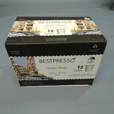 Bestpresso Coffee 12 Count Italian Roast Single Serve K Cup 7/20/22