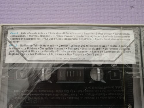 Rare Luciano Pavarotti Greatest Hits 1987 4 Cassette Tape Box Set NEW SEALED - Foto 6 di 11