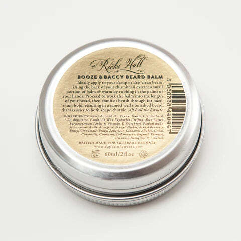 Captain Fawcett's Ricki Hall Booze & Baccy Beard Balm 60ml - Picture 3 of 3