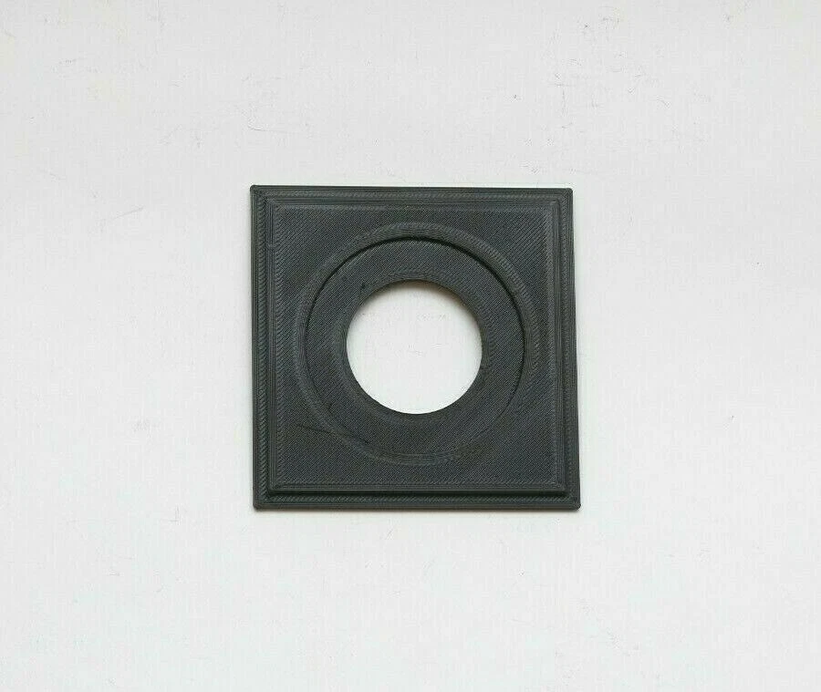Speed Graphic 2x3 Copal #0 34.6mm Hole Lens Board 83.4x83.4mm Square - Image 2 of 3