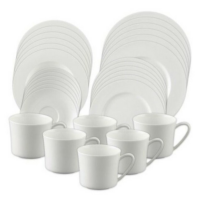 Rosenthal Jade Bone China GeschirrService Weiß, 30teilig günstig