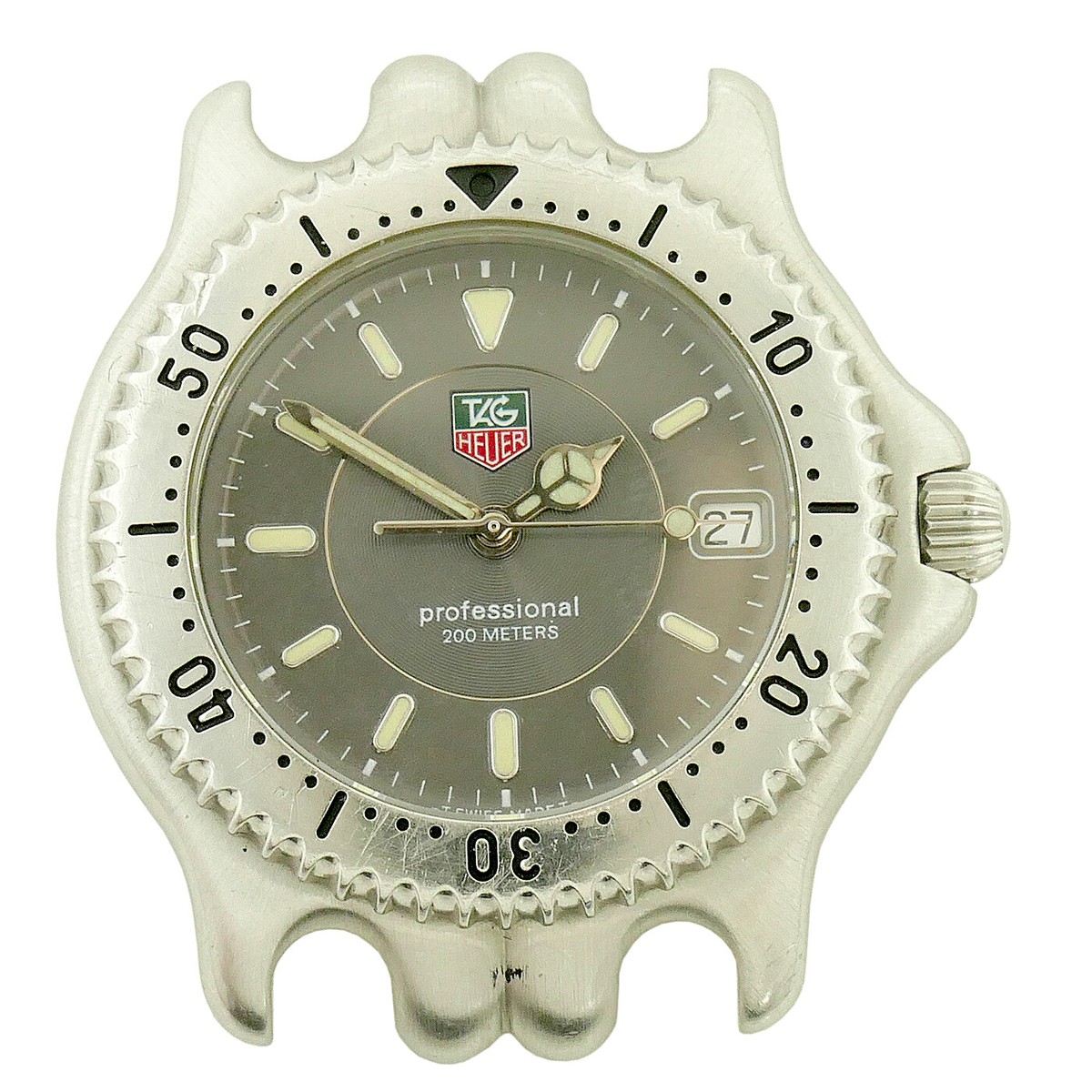 TAG HEUER LINK WG1113-K0 GRAY DIAL STAINLESS STEEL WATCH HEAD FOR 
