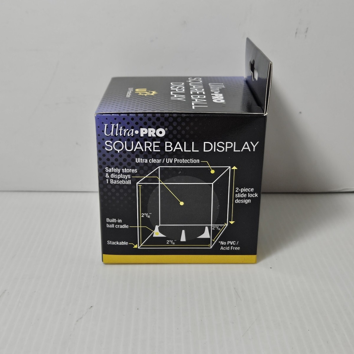 Support De Baseball Ultra Pro – 2 Pièces, Fermeture Coulissante – Transparent – Support Intégré – Empilable – Pour Collectionneur