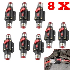 8PCS 80A Inline Circuit Breaker Resettable 12-24V DC Manual Reset Fuse Holder
