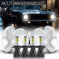4pcs Round 5.75 Led Headlights Hilo Projector-for Dodge Challenger 1970-1974 4pcs Round 5.75 Led Headlights Hilo Projector-for Dodge Challenger 1970-1974