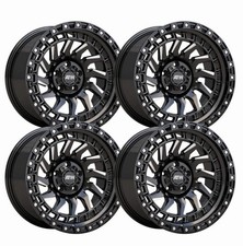 Set-4 Atw Offroad Culebra 20x10 5x1275x5 -18mm Black Wheels Rims 20 Inch