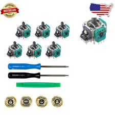 Xbox One Analog Joystick Repair Kit - 6pk Fix Drift Loose Sticks High Quality