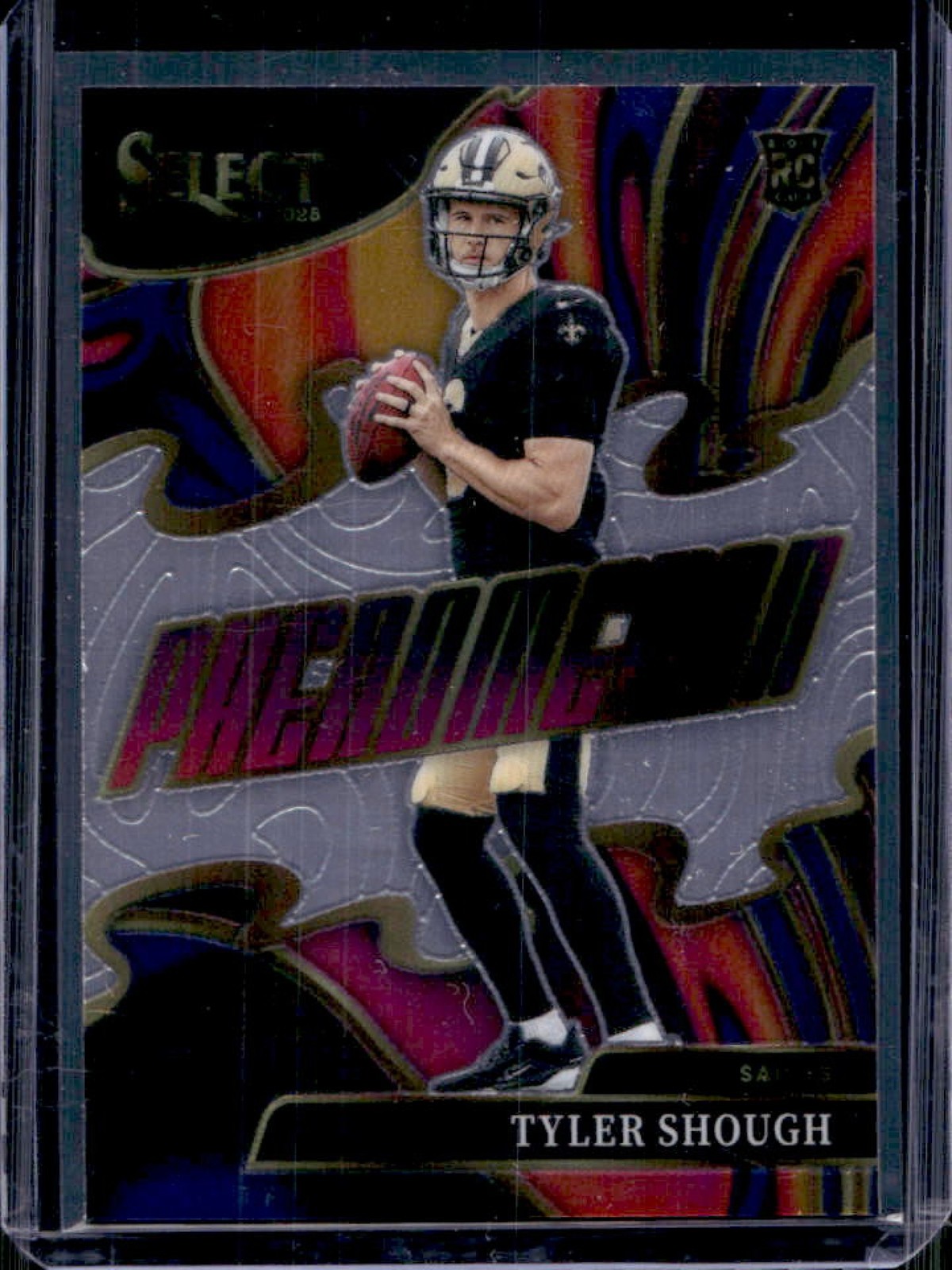 2025 Panini Select Tyler Shough Phenomenon Rookie RC #20 Saints