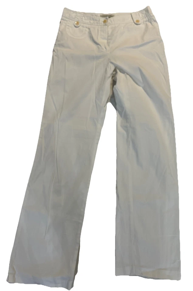 PANTALON BLANC CHINO FEMME GERARD DAREL TAILLE FR 40 SUPER ETAT - Photo 1/4