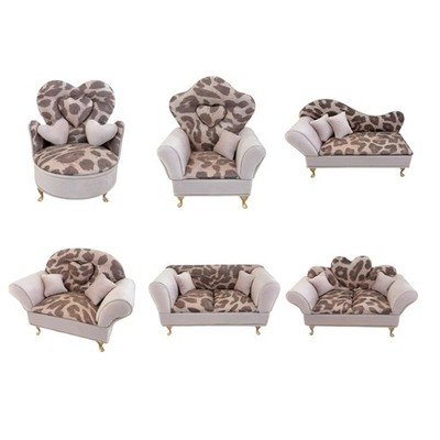 Practical Velvets Lined Sofa Jewelry Organiser with Unique Leopard Exterior