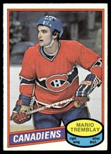 1980-81 O-Pee-Chee Hockey Card Mario Tremblay Montreal Canadiens #297 EX-MT