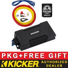 KICKER PXA300.1 BOAT/MARINE AUDIO PACKAGE CLASS D MONO AMPLIFIER 8 AWG KIT