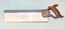 Vintage E.C. ATKINS No. 2  TENON SAW back dov...