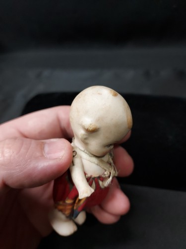 Antica bambola Kewpie Bisque primi '900 alta 4" braccia snodate - Foto 10 di 11