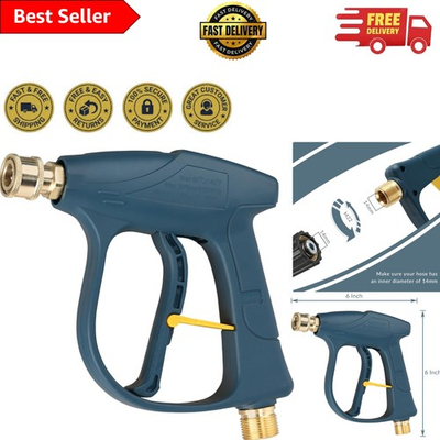 #ad Efficient High Pressure Washer Gun 25 LPM Flow Rate and Safety Lock Feature $23.99