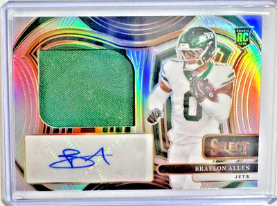 2024 Panini Select Jumbo Rookie Signature Swatches Braelon Allen #JRSS-BAN /99