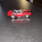 2007 HOT WHEELS '69 CHEVY CAMARO CONVERTIBLE RED 1:64 DIECAST 2 3/4" CAR W BLACK — photo 1