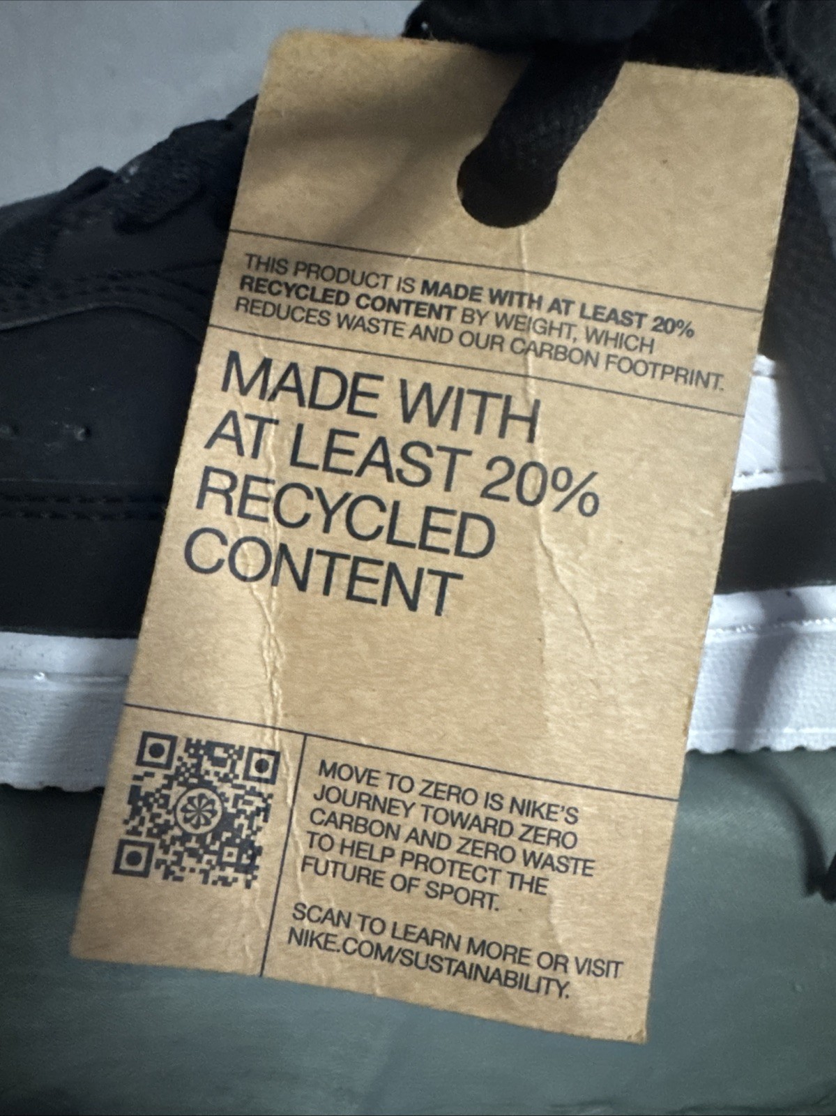 SAOLA Scarpe Nike Court Vision Lo NN uomo taglia 9 nero bianco DH2987 001 20% riciclate