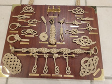 Hochwertige Knotentafel – maritime Handwerkskunst Premium-Ausführung 50x40 cm