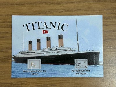 Titanic Wood & Rusticle Rust Relic Photo Display Authentic Historical History