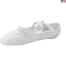 Stylish Adult Ballet Slippers with Pre-Sewn Elastic Laces for Trendy Dance Moves