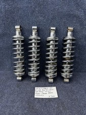 Set 4 Jaguar Xke E-type Rear Suspension Irs Koni Shocks Springs Oem Chrome